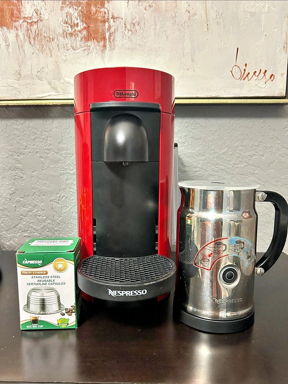 Nespresso VertuoNext Coffee and Espresso Maker by De'Longhi includes frother and